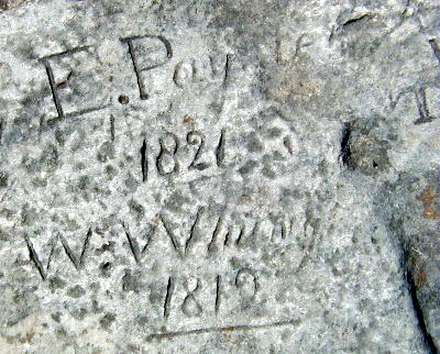 Inscription dated 1812 and 1821
