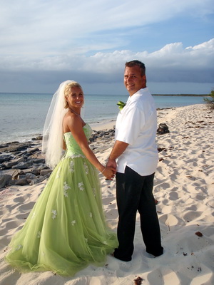 Shelley and Shandi married yesterday on the beach at Malcolm Roads