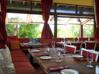 I loved the breeze coming through the restaurant which is surrounded by lush vegetation