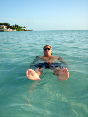 Barry shows us all how to relax, put your feet up and float your cares away!!