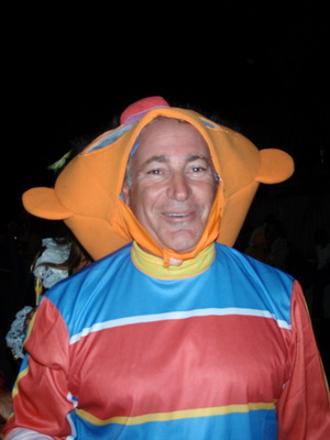 Doug, in costume, sure knows how to throw the best parties.