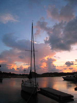 We were treated to an amazing sunset in the marina at Harbour Club Villas.