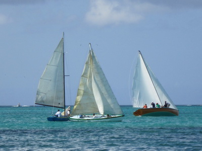One of the highlights of the Fool's Regatta is the Caicos Sloop races