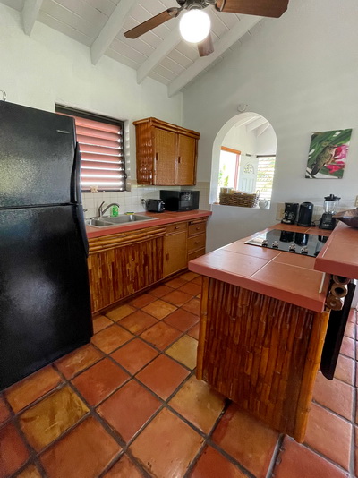 Fully equipped kitchen at villa vacation rentals at Harbour Club Villas and Marina on Providenciales Turks and Caicos Islands