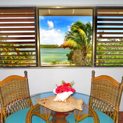Lake views at villa vacation rentals at Harbour Club Villas and Marina on Providenciales Turks and Caicos Islands